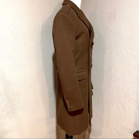 NWT Burberry Brit Men's Brown Chesterfield Virgin Wool Car Coat, XS - Picture 4 of 16
